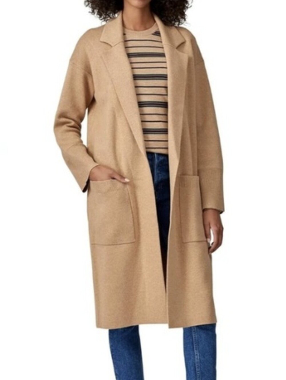 J Crew Ella open-front long sweater-blazer